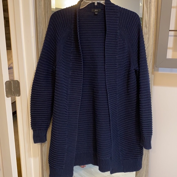 J. Crew | Long Ribbed Open Cardigan - Picture 6 of 9